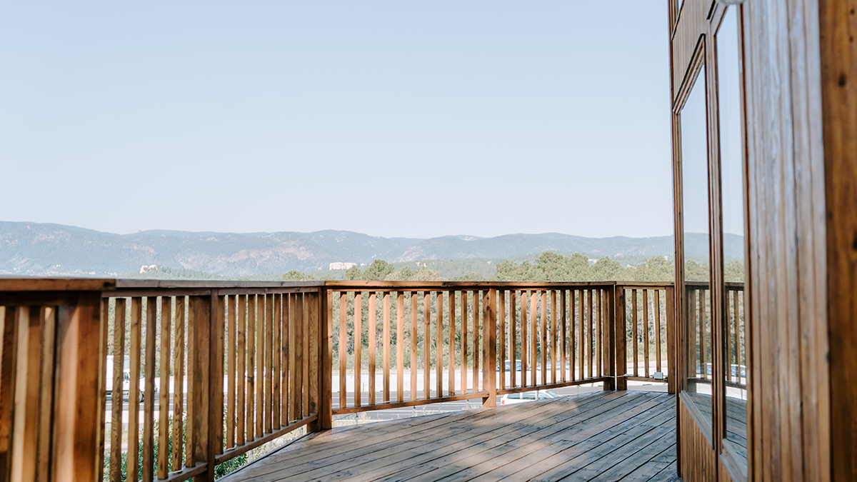 An empty balcony